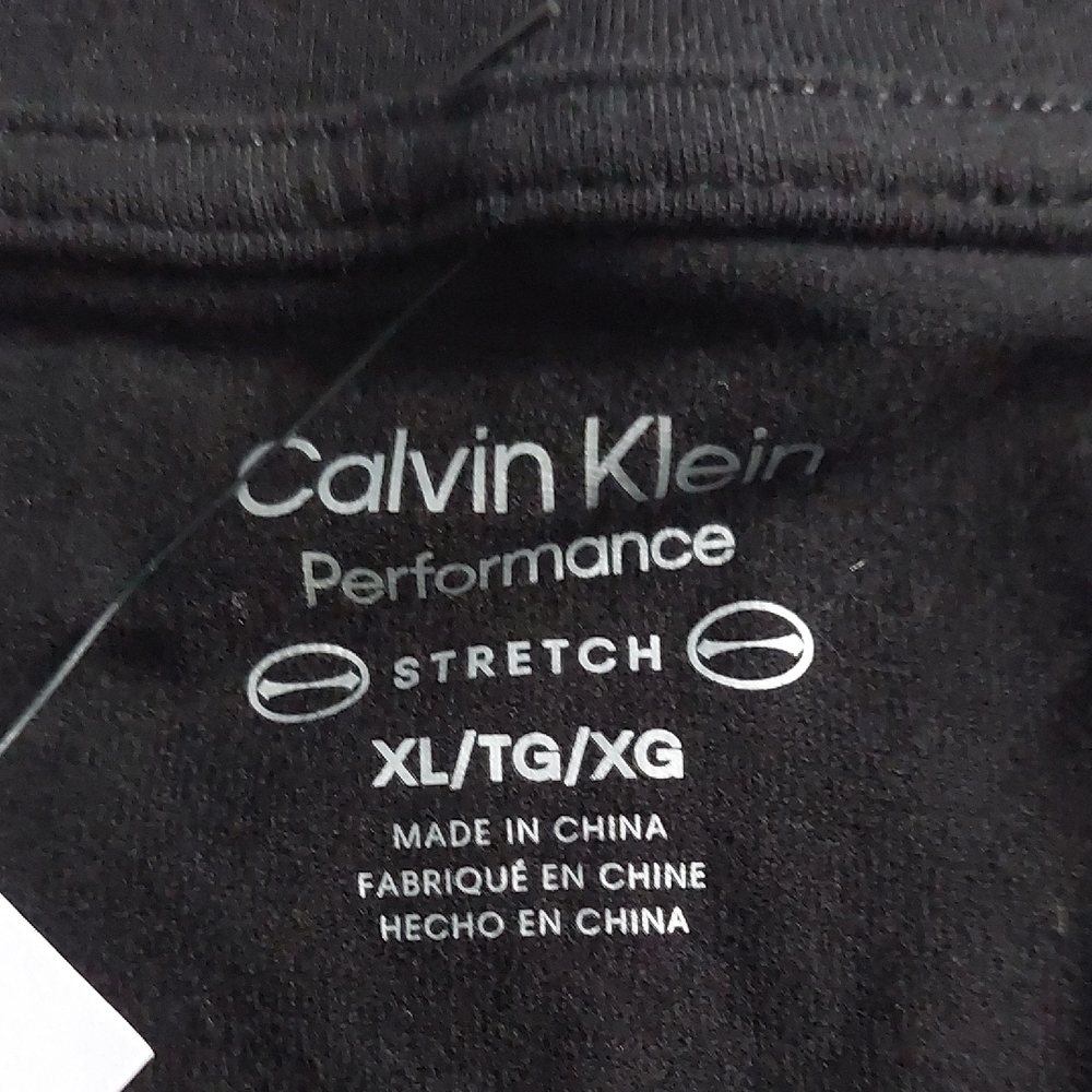 Calvin Klein Performance Womens Black V-Neck Tee Size XL - Picture 5 of 7